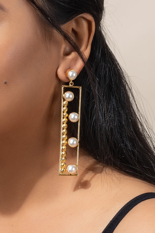 designer-golden-brass-pearl-stud-dangler-earring