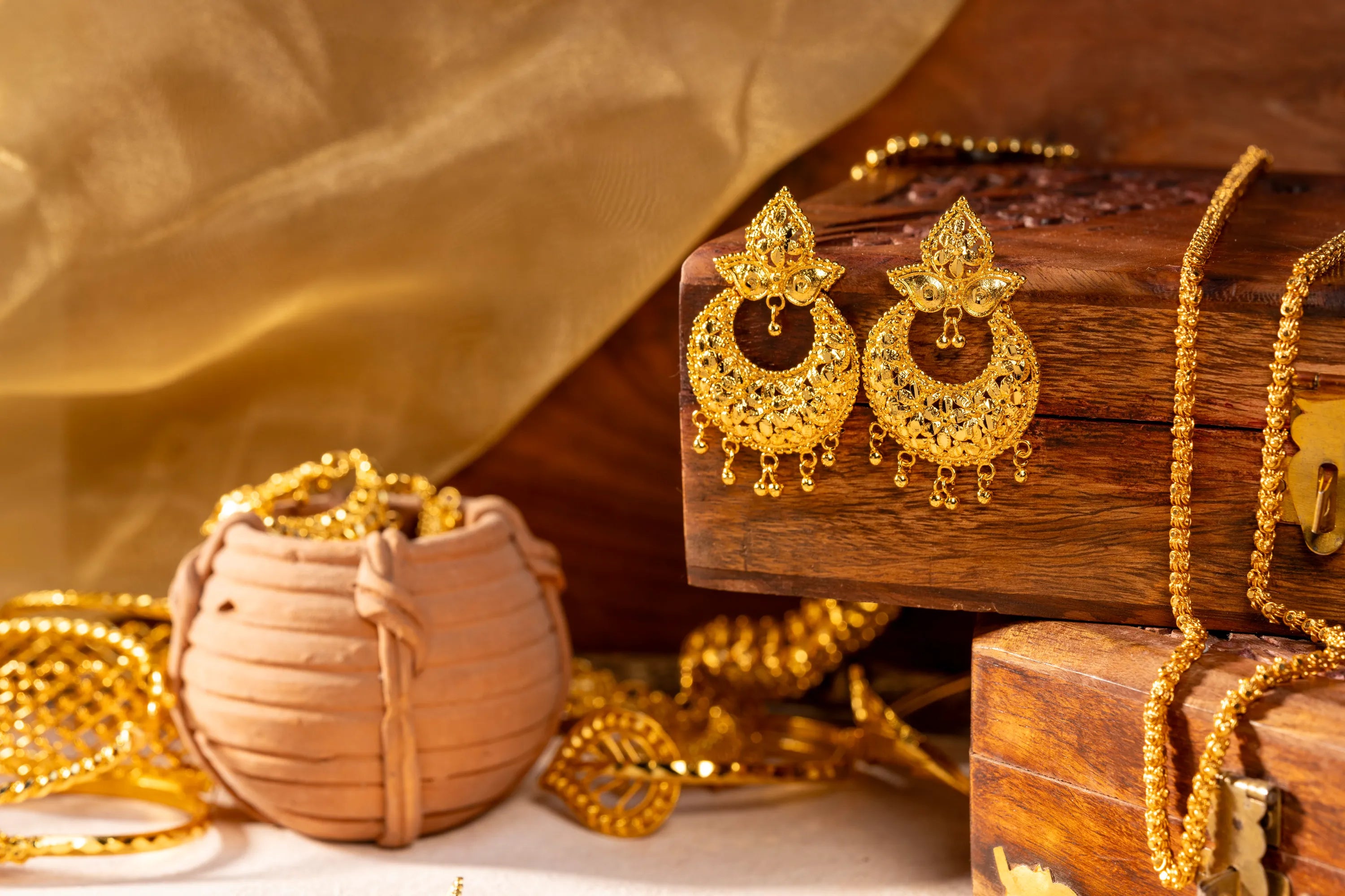 gold plated earrings