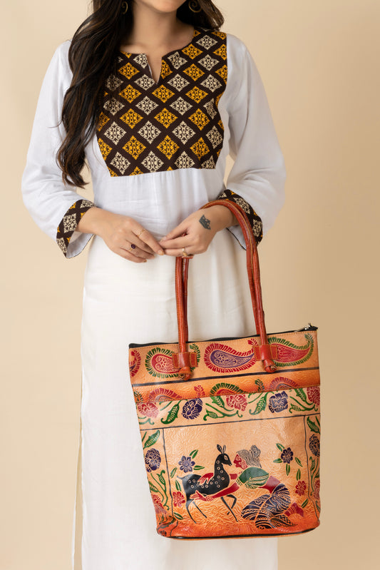 shantiniketan-leather-traditional-printed-brown-handbag-14-14-for-women-hb11