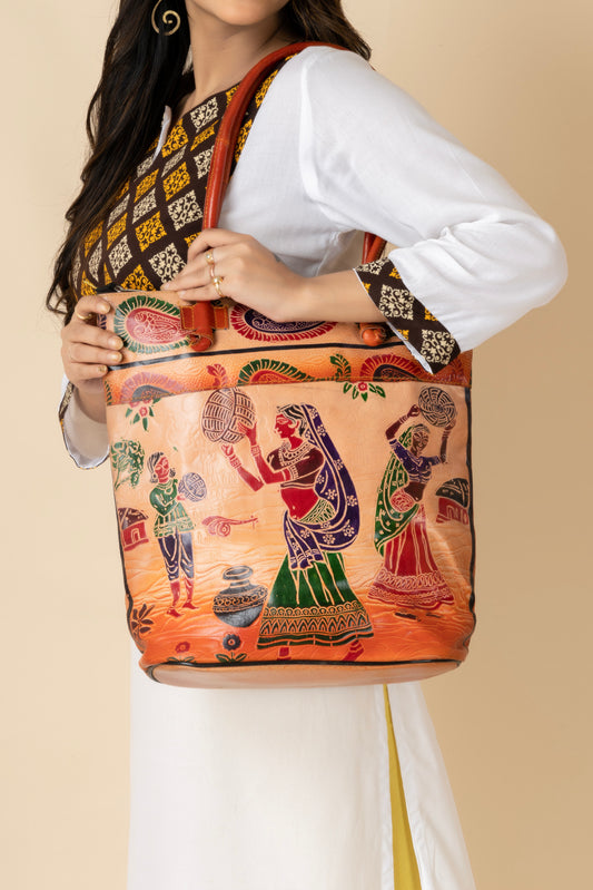 shantiniketan-leather-traditional-printed-brown-handbag-14-14-for-women-hb08