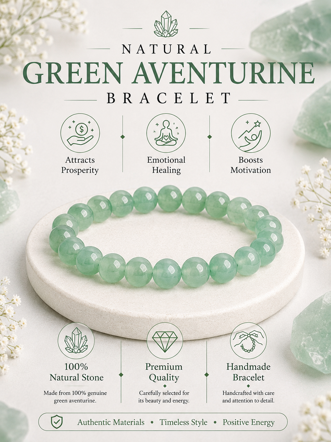 Green Aventurine Meaning, Benefits & How to Wear It for Luck and Heart Healing