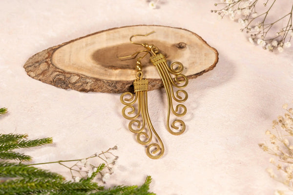 Dokra Earrings Lookandadorn.com