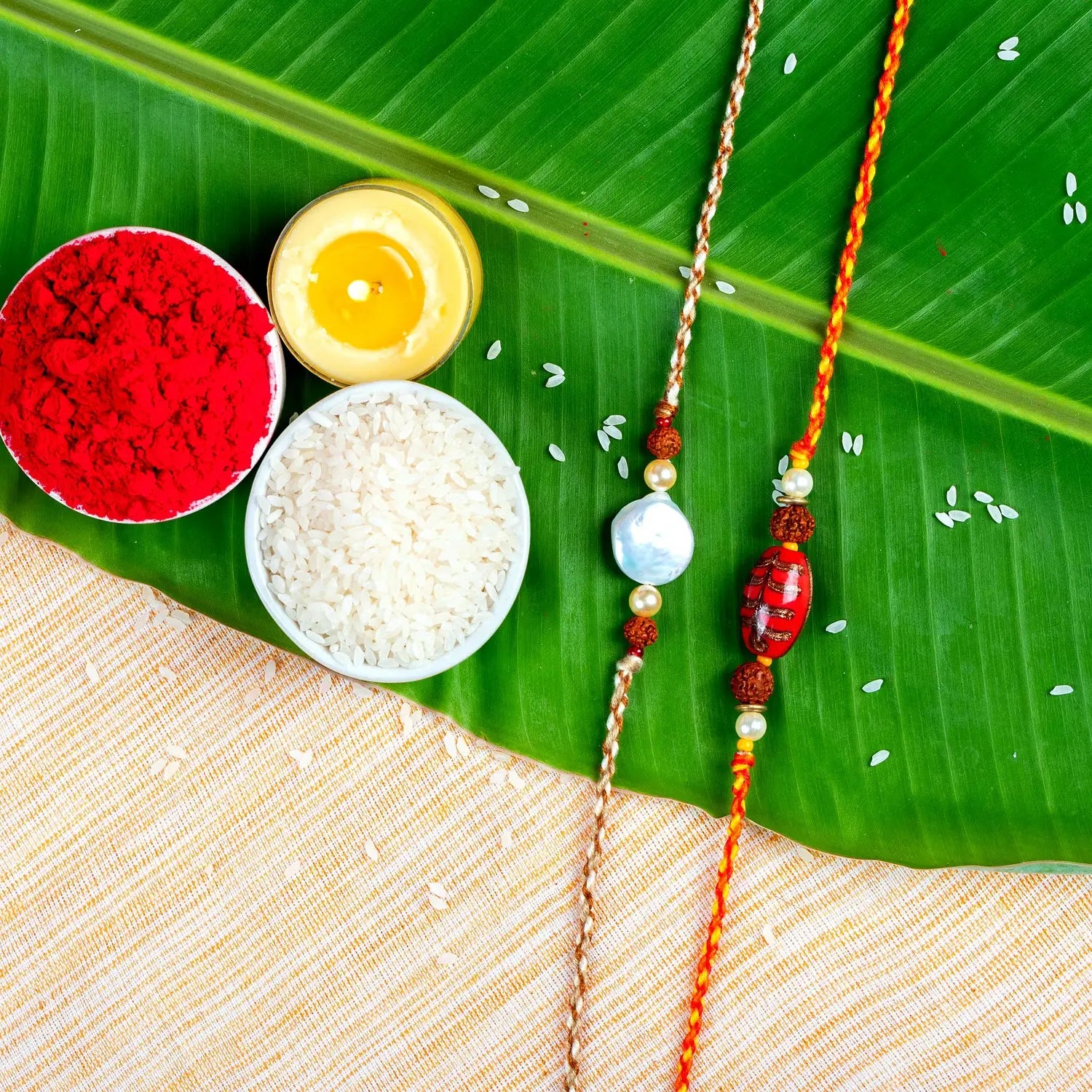 Handmade Designer Rakhi Set of 2