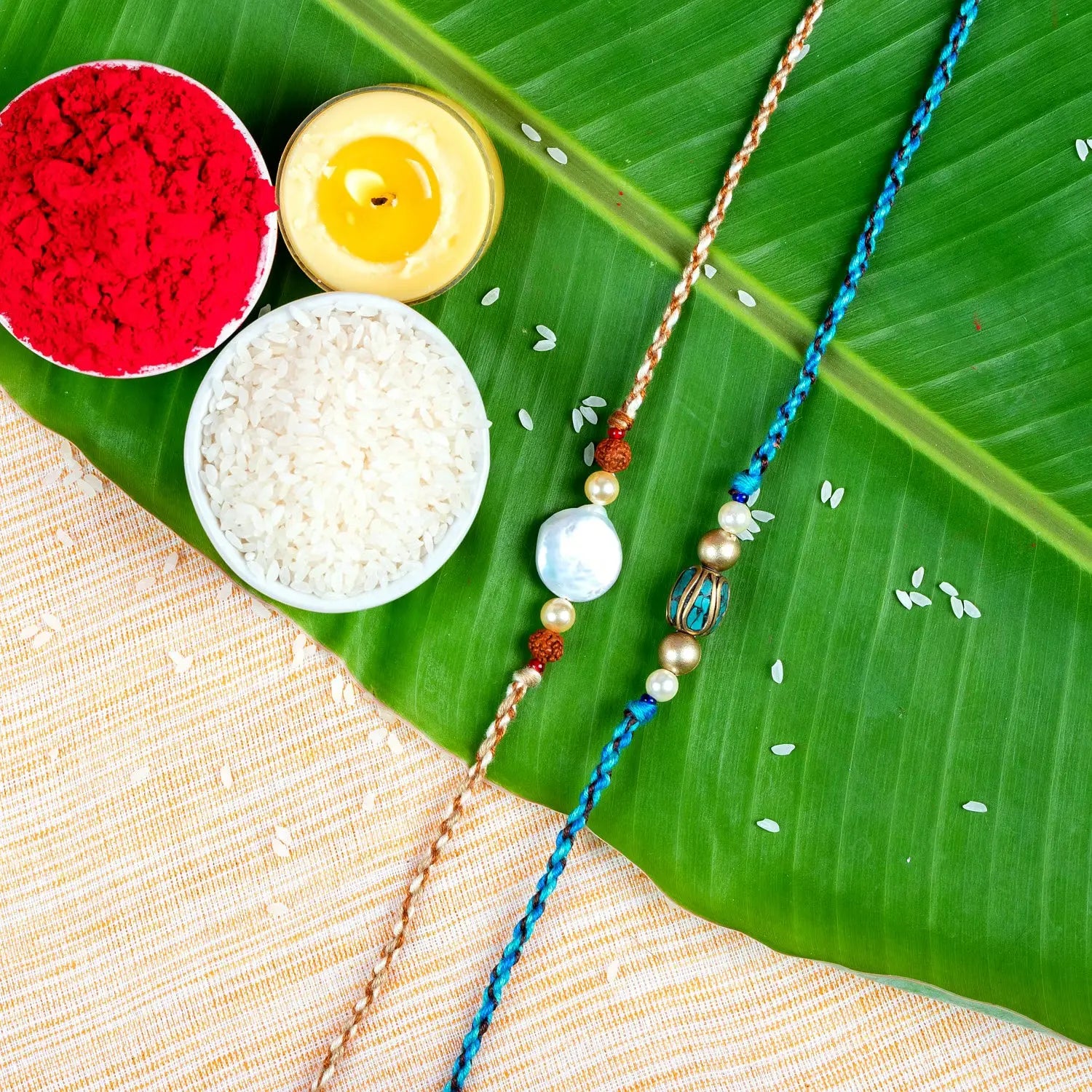 Handmade Designer Rakhi Set of 2