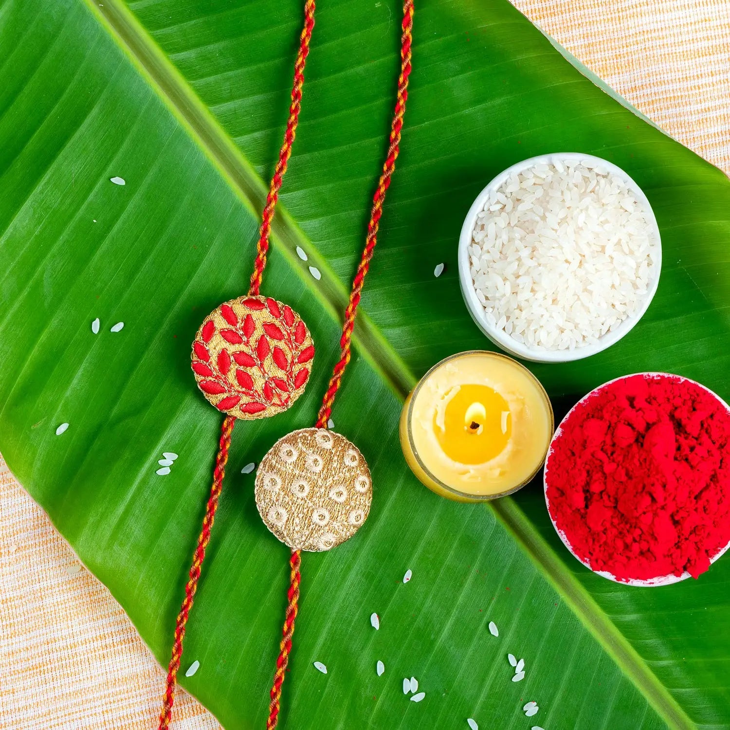 Handmade Designer Rakhi Set of 2