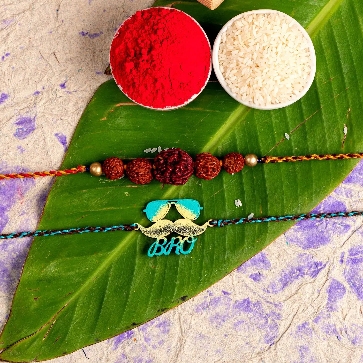 Handmade Designer Rakhi Set of 2