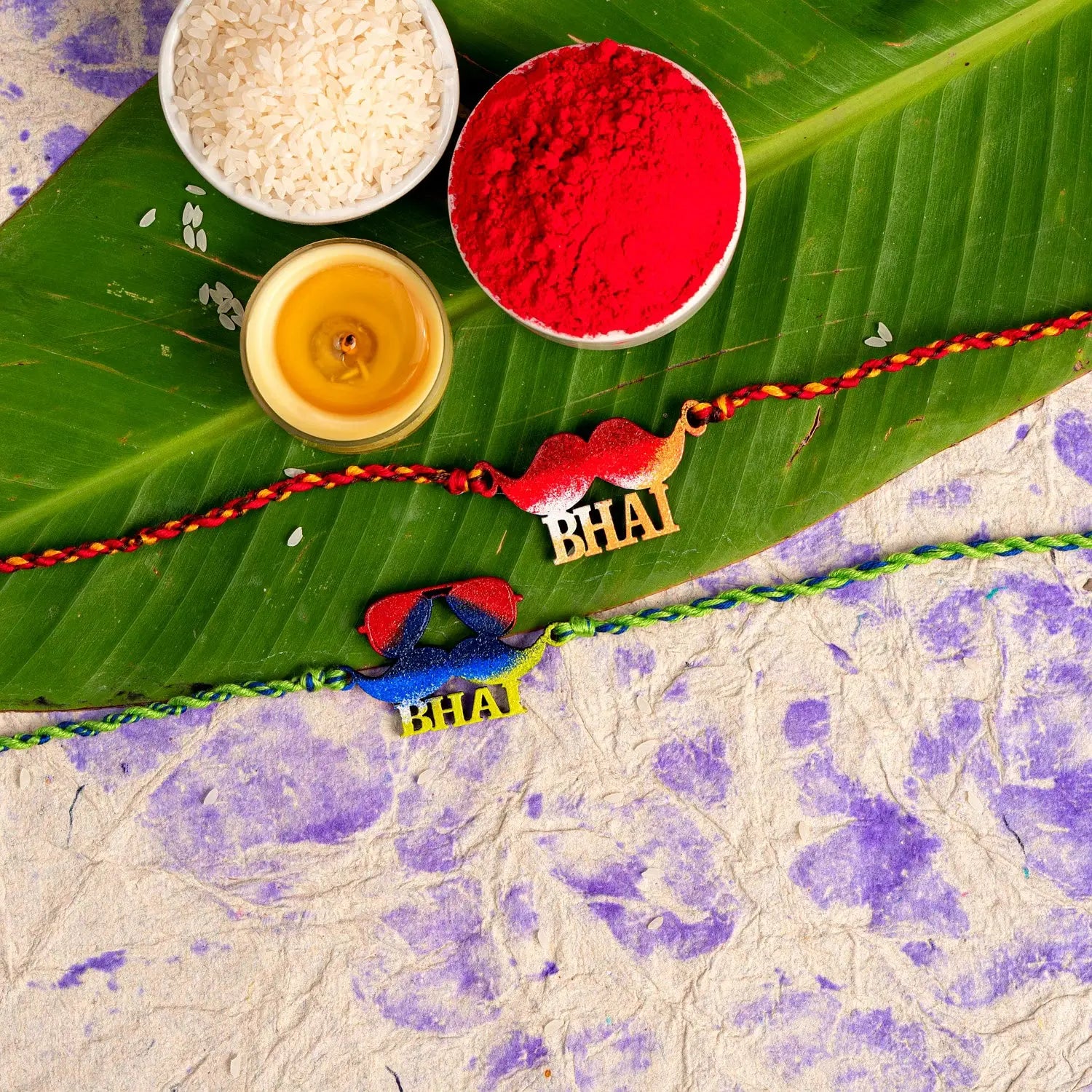 Handmade Designer Rakhi Set of 2
