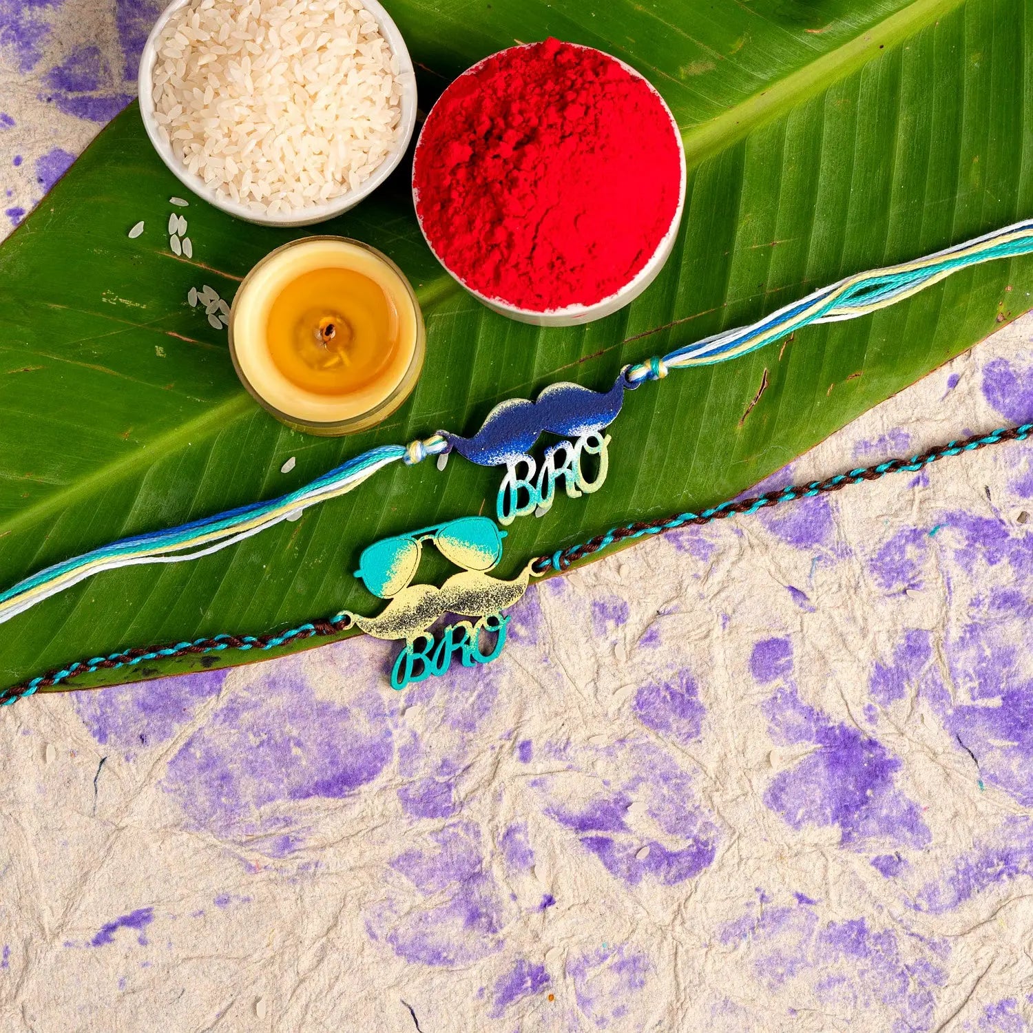 Handmade Designer Rakhi Set of 2