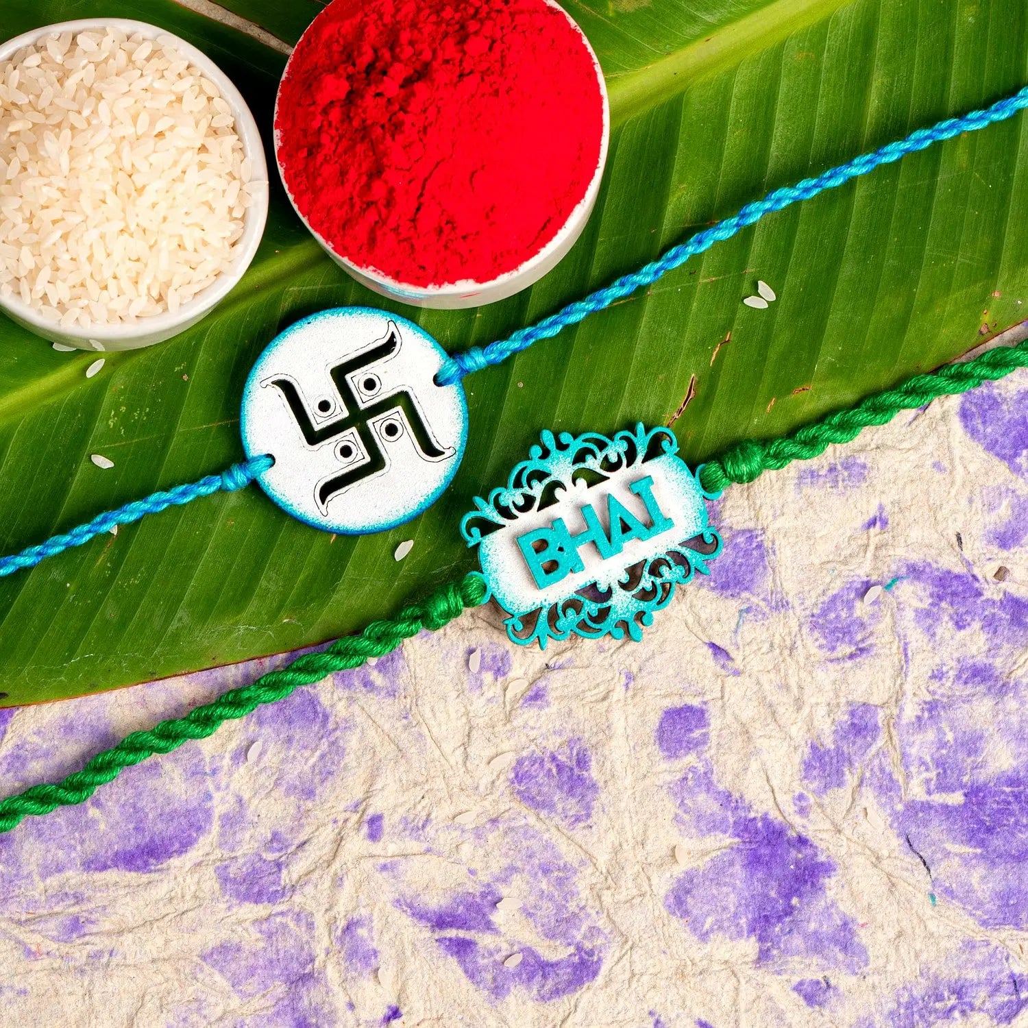 Handmade Designer Rakhi Set of 2