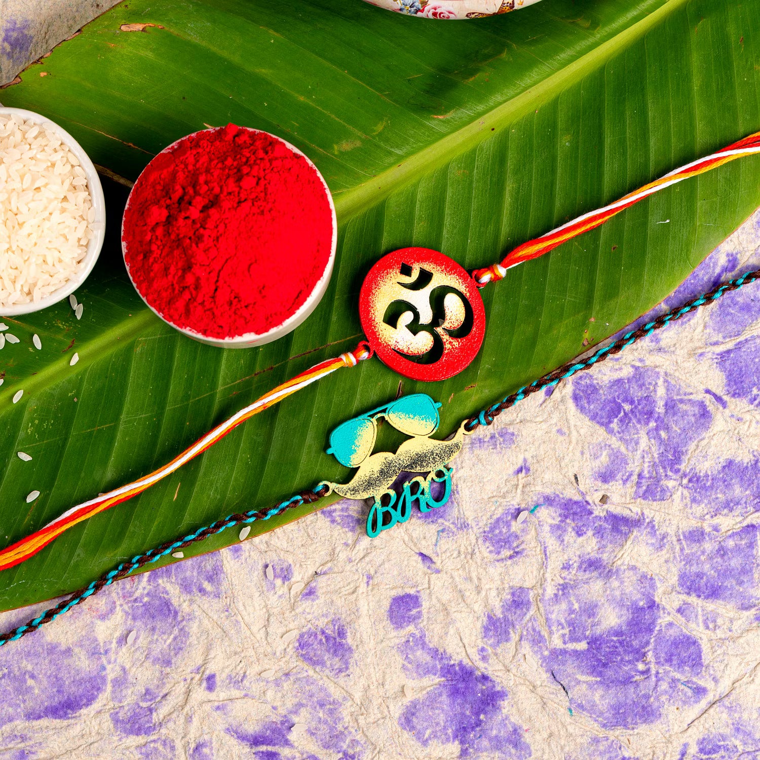 Handmade Designer Rakhi Set of 2