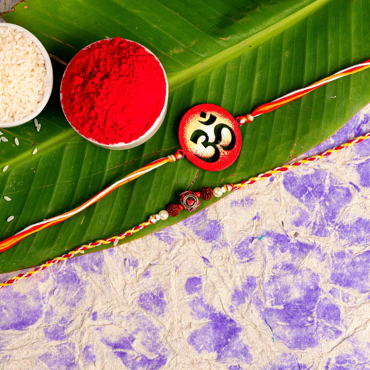 Handmade Designer Rakhi Set of 2