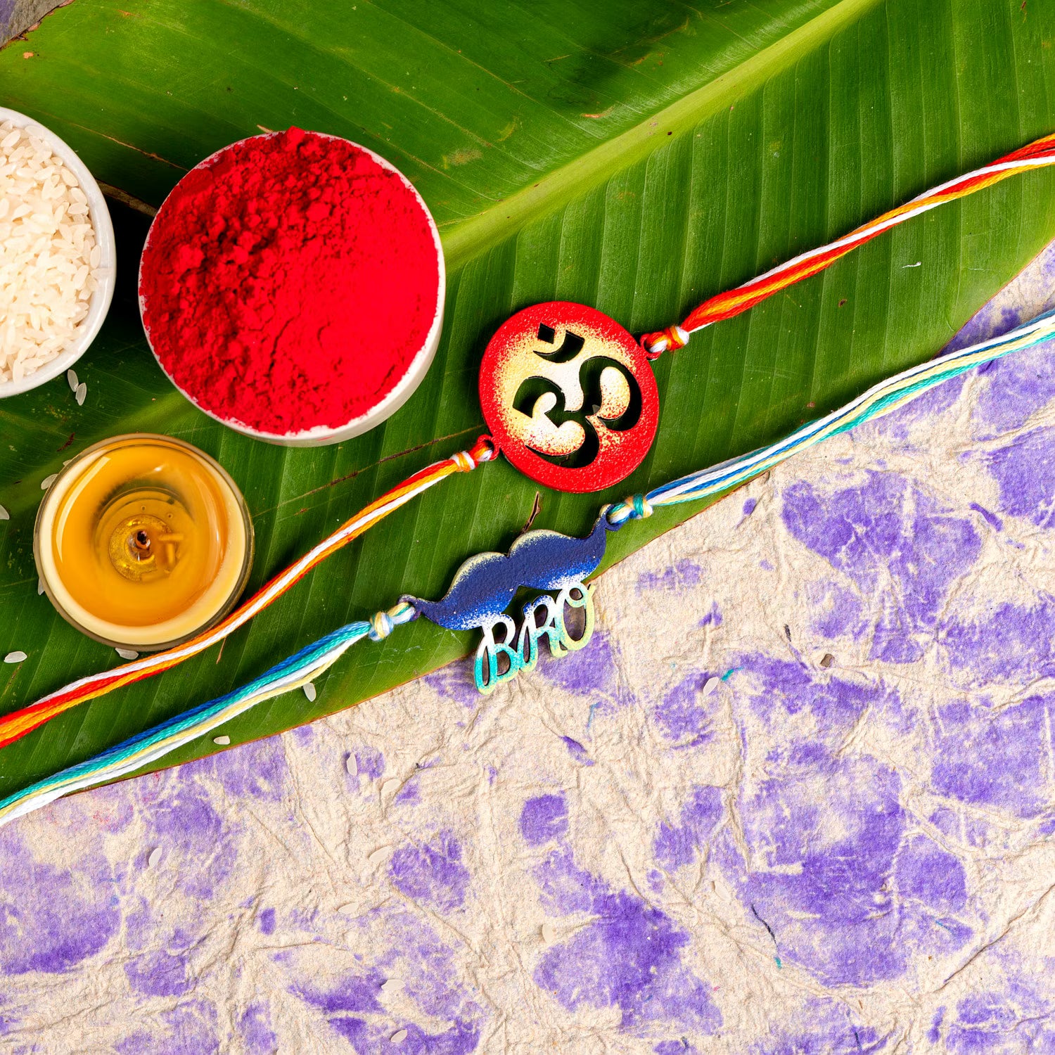 Handmade Designer Rakhi Set of 2