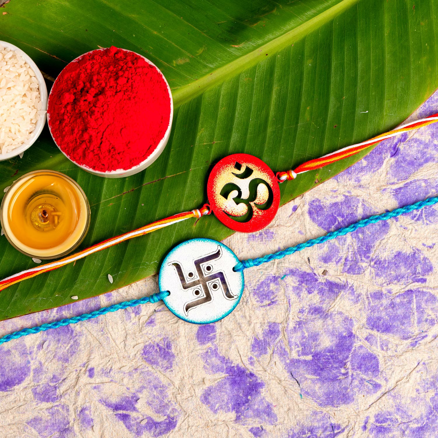 Handmade Designer Rakhi Set of 2