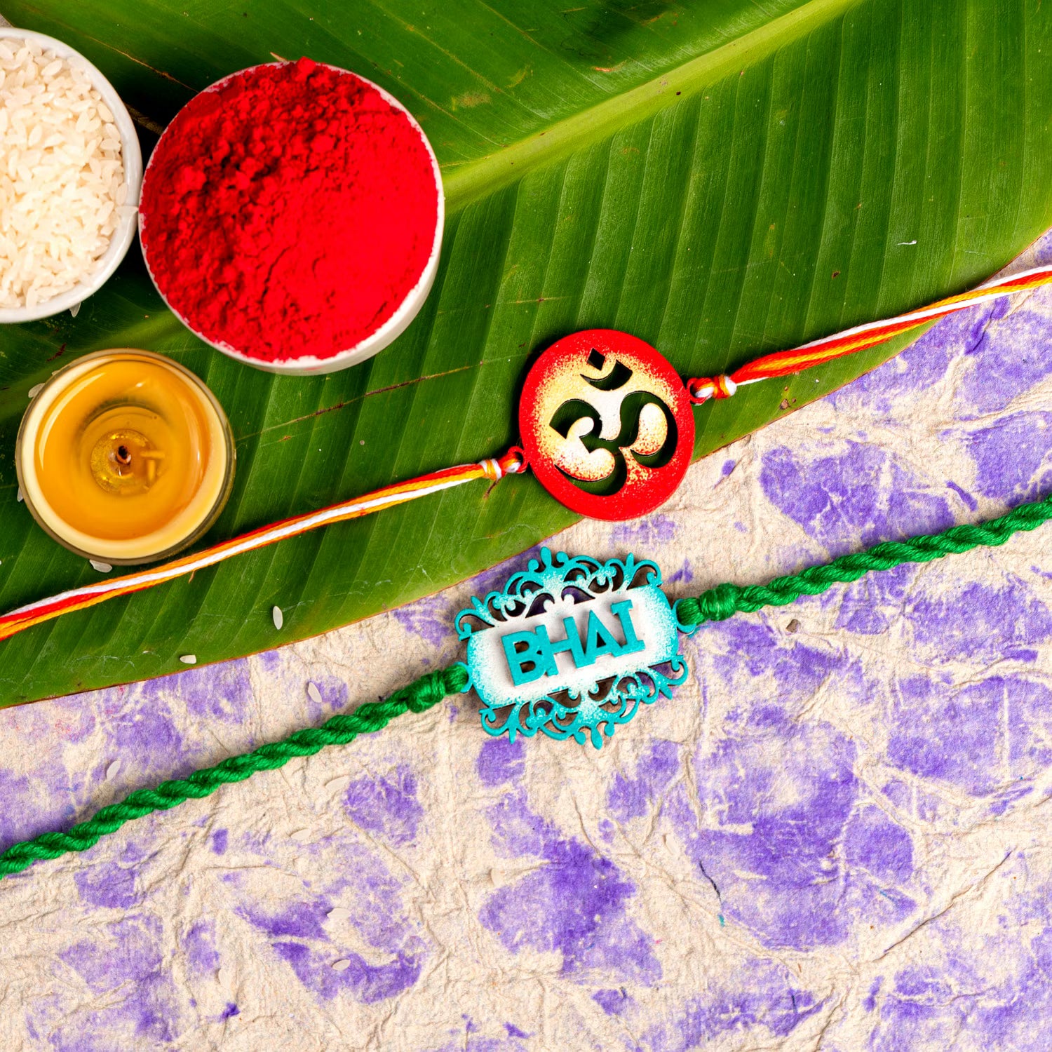 Handmade Designer Rakhi Set of 2