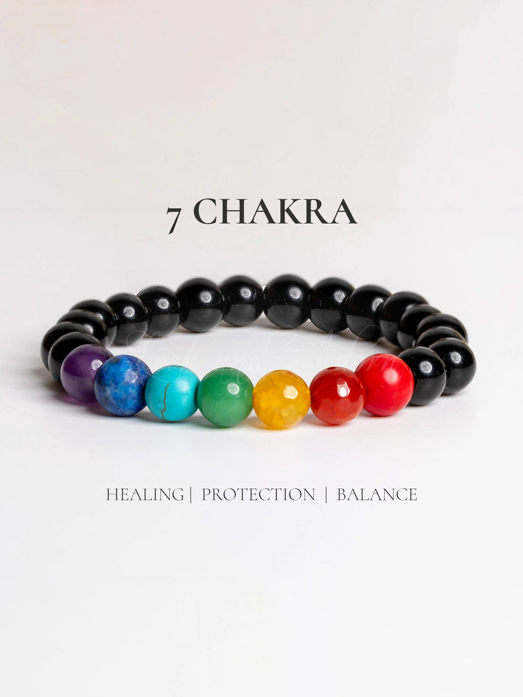 7 chakra bracelet featuring vibrant gemstone beads for healing, protection, and balance