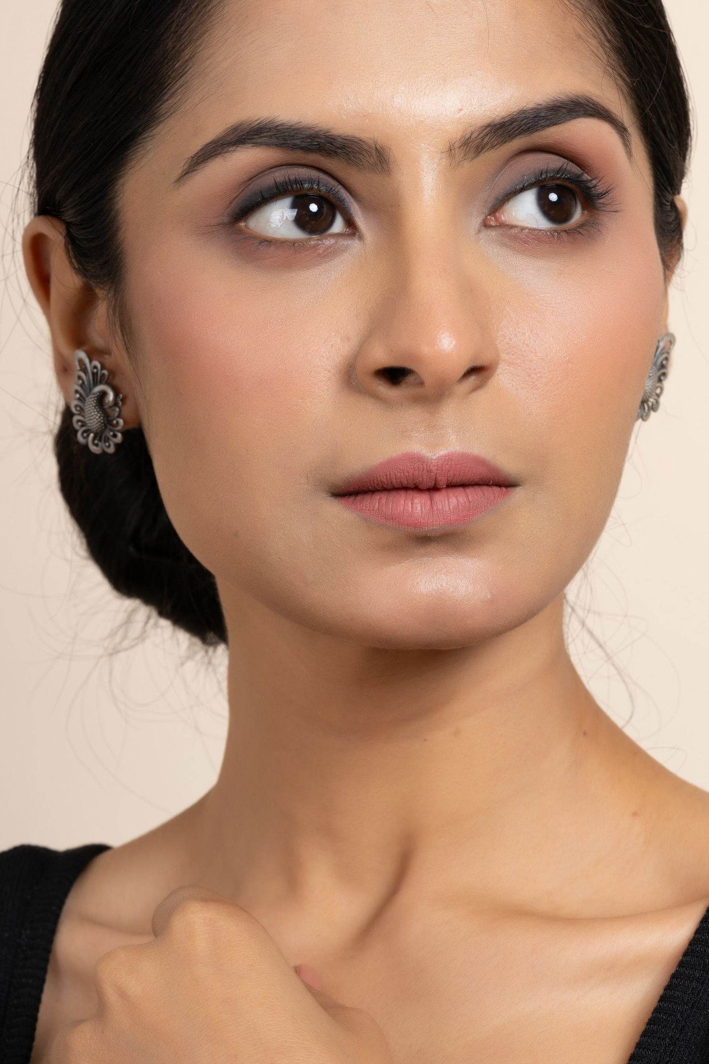 92.5 Pure Silver Peacock Stud Earrings | Elegant Design for All Occasions | Non-Allergic Jewelry - Lookandadorn.com