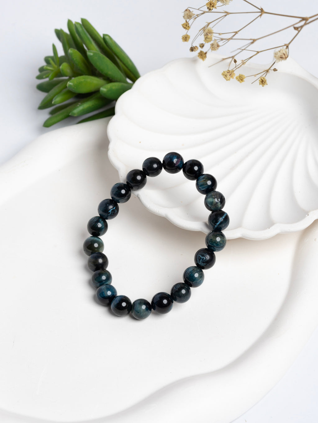 Blue Black Cats Eye Bracelet LOOK AND ADORN - designed for you