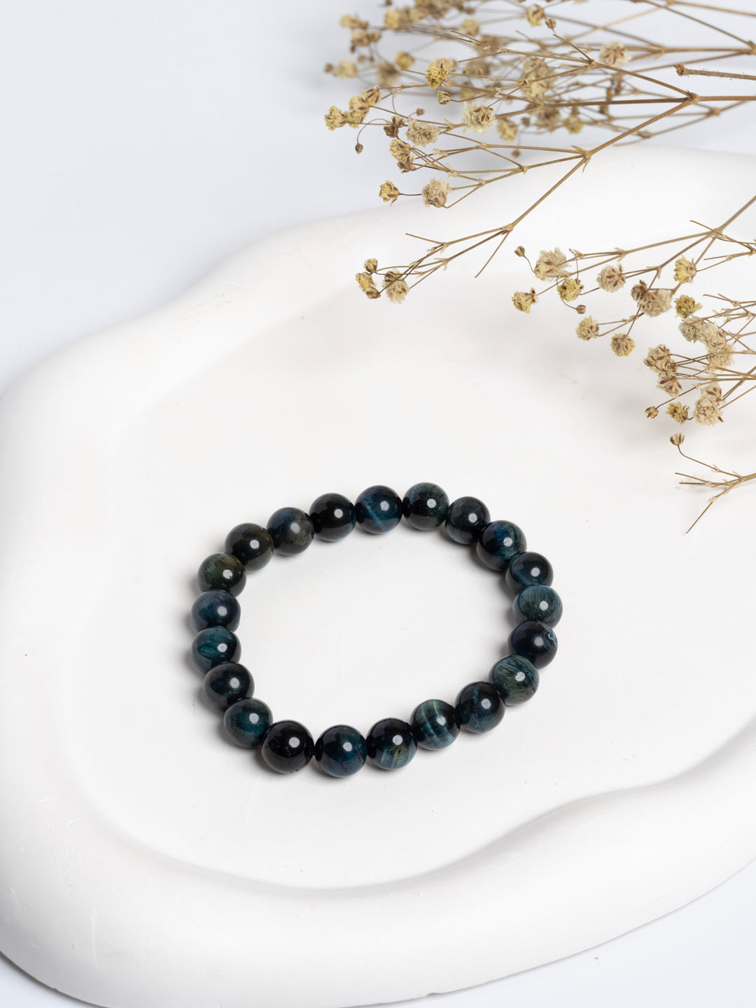 Blue Black Cats Eye Bracelet LOOK AND ADORN - designed for you