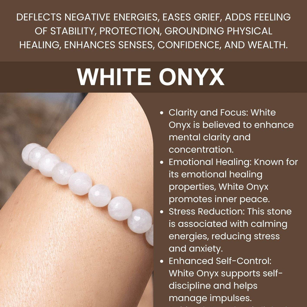 Handmade Onyx Bracelet Unisex - Unique Onyx Bracelet for All - Lookandadorn.com