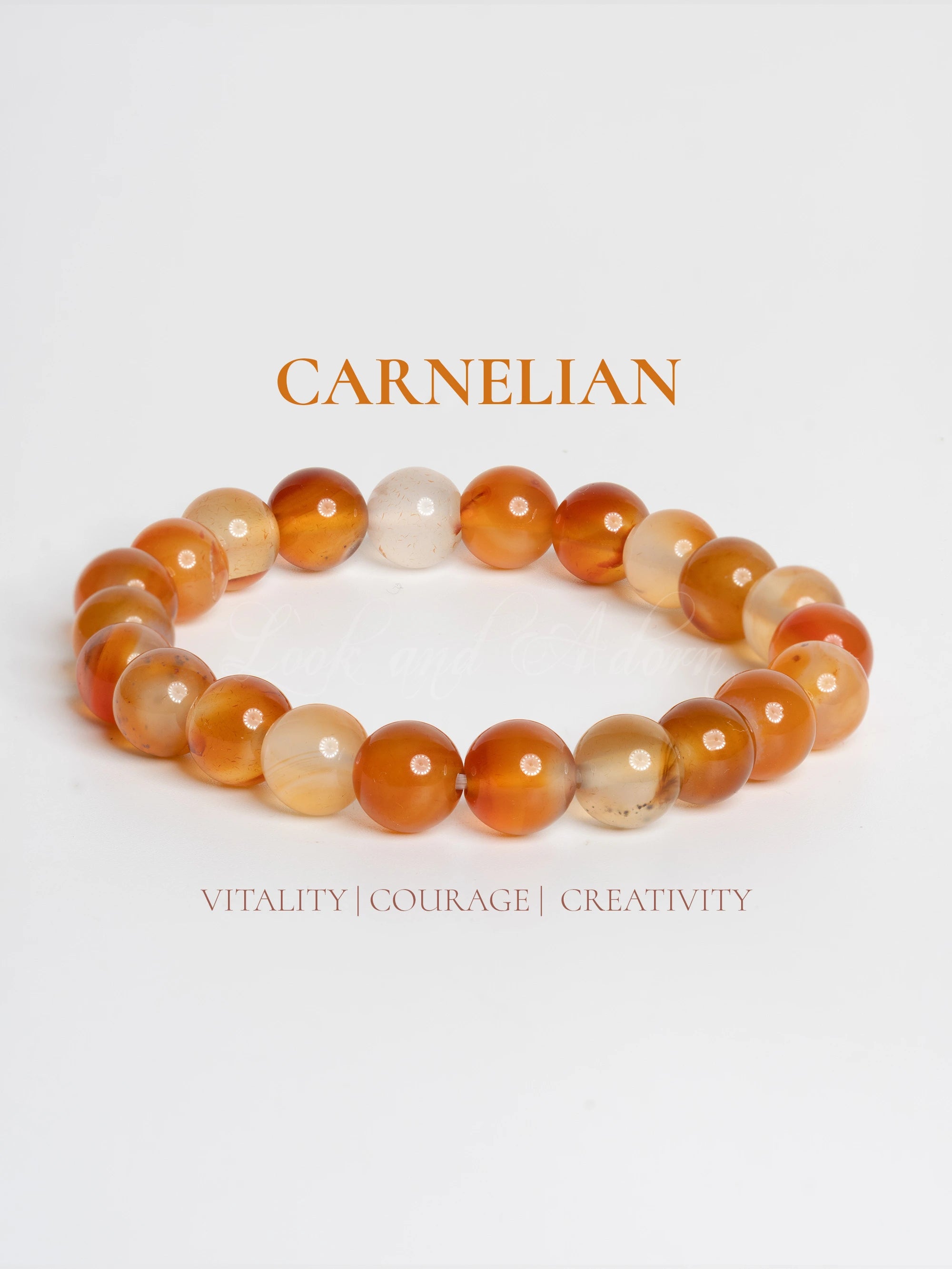 Natural Carnelian Bracelet - Lookandadorn.com