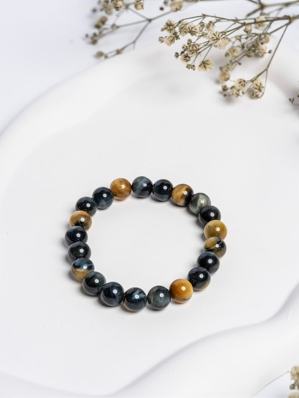Yellow Black Cats Eye Bracelet LOOK AND ADORN - designed for you