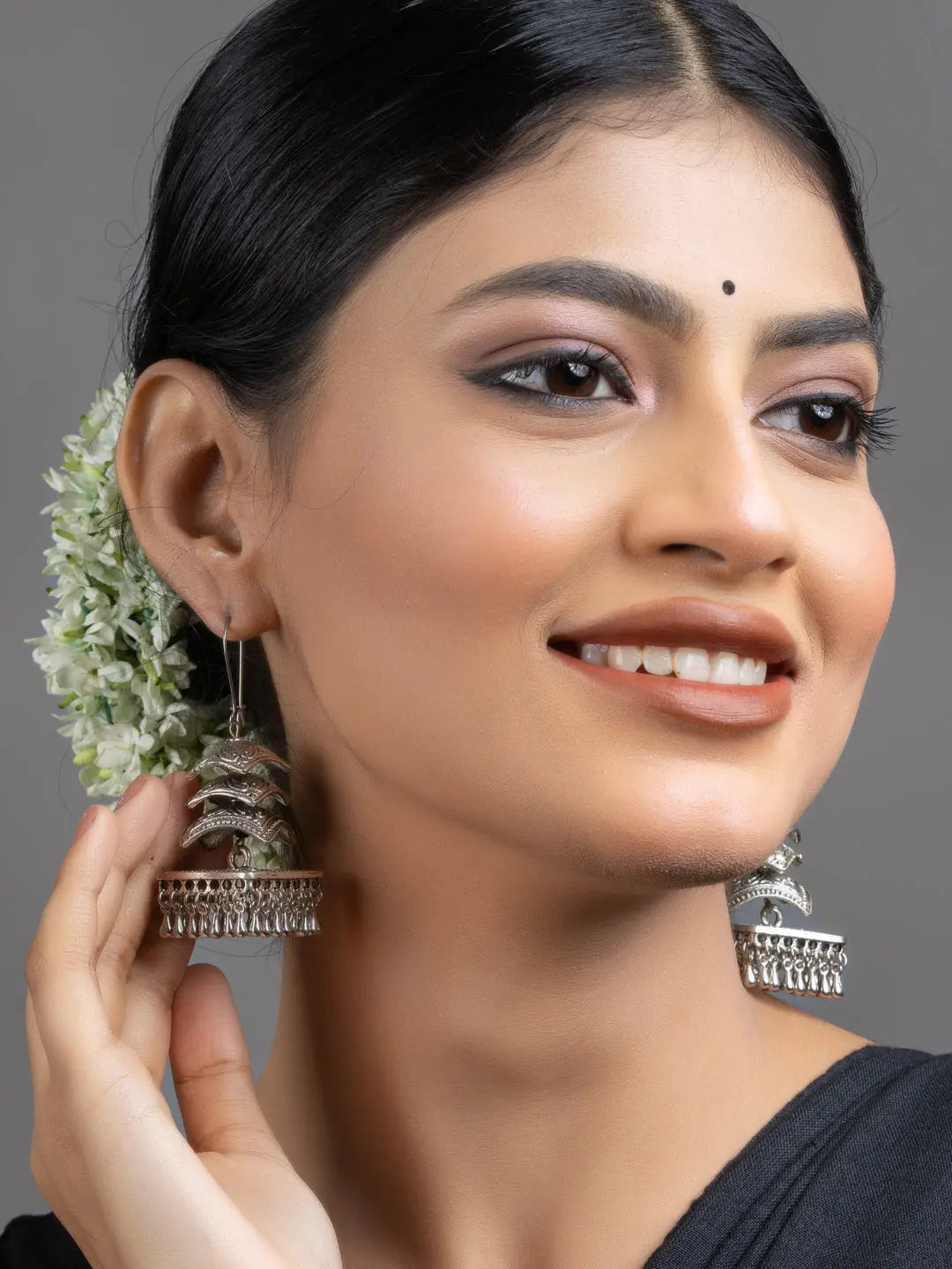 Designer Four Layer Jhumka Earrings - Lookandadorn.com