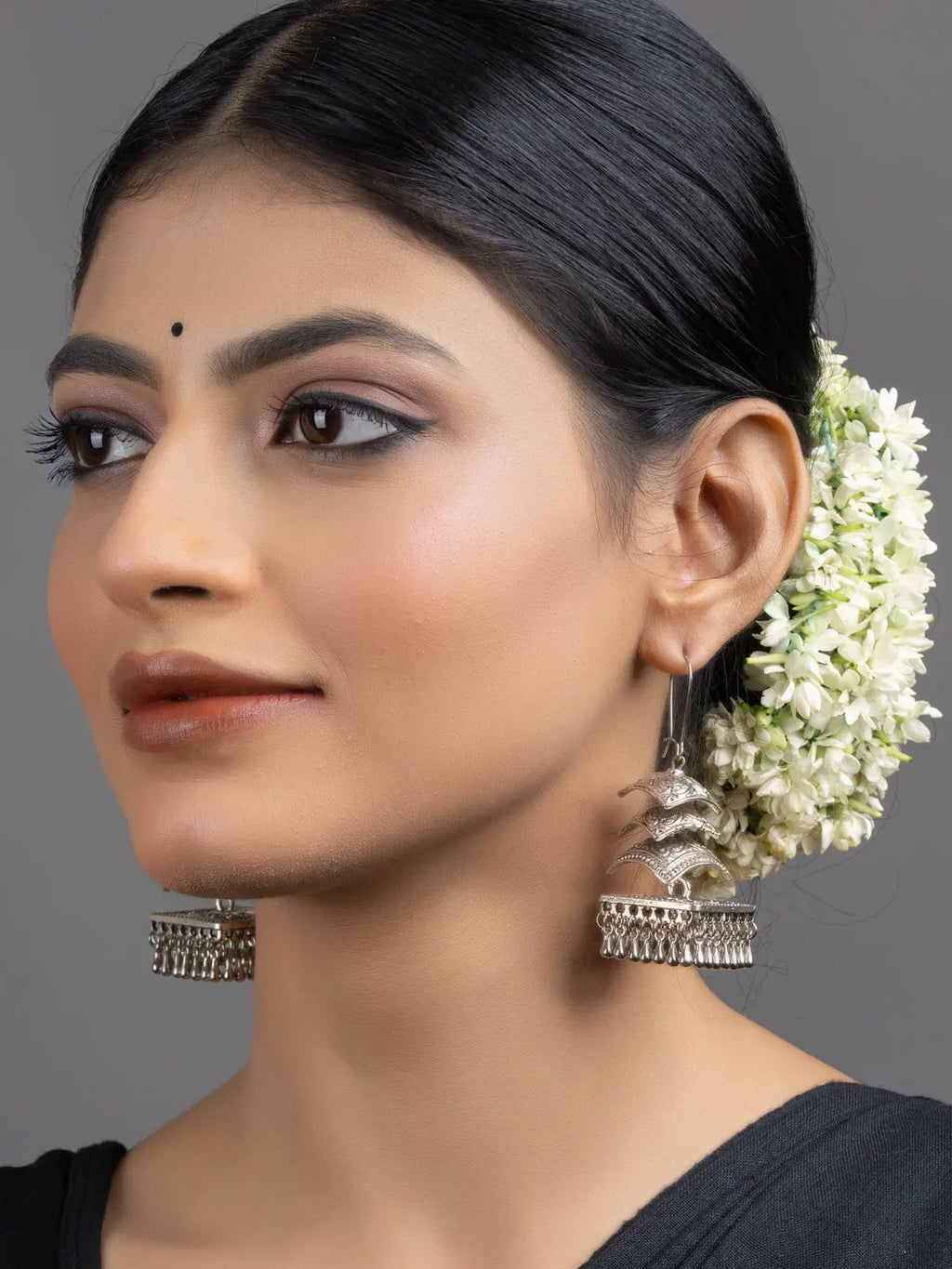 Designer Four Layer Jhumka Earrings - Lookandadorn.com