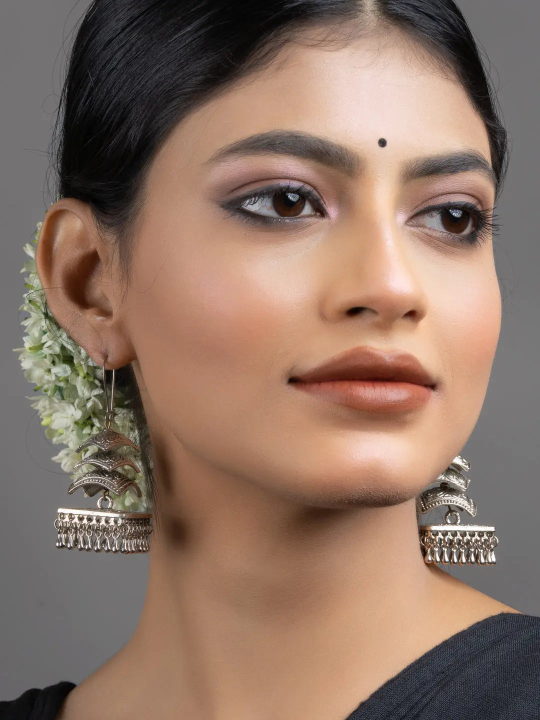 Designer Four Layer Jhumka Earrings - Lookandadorn.com