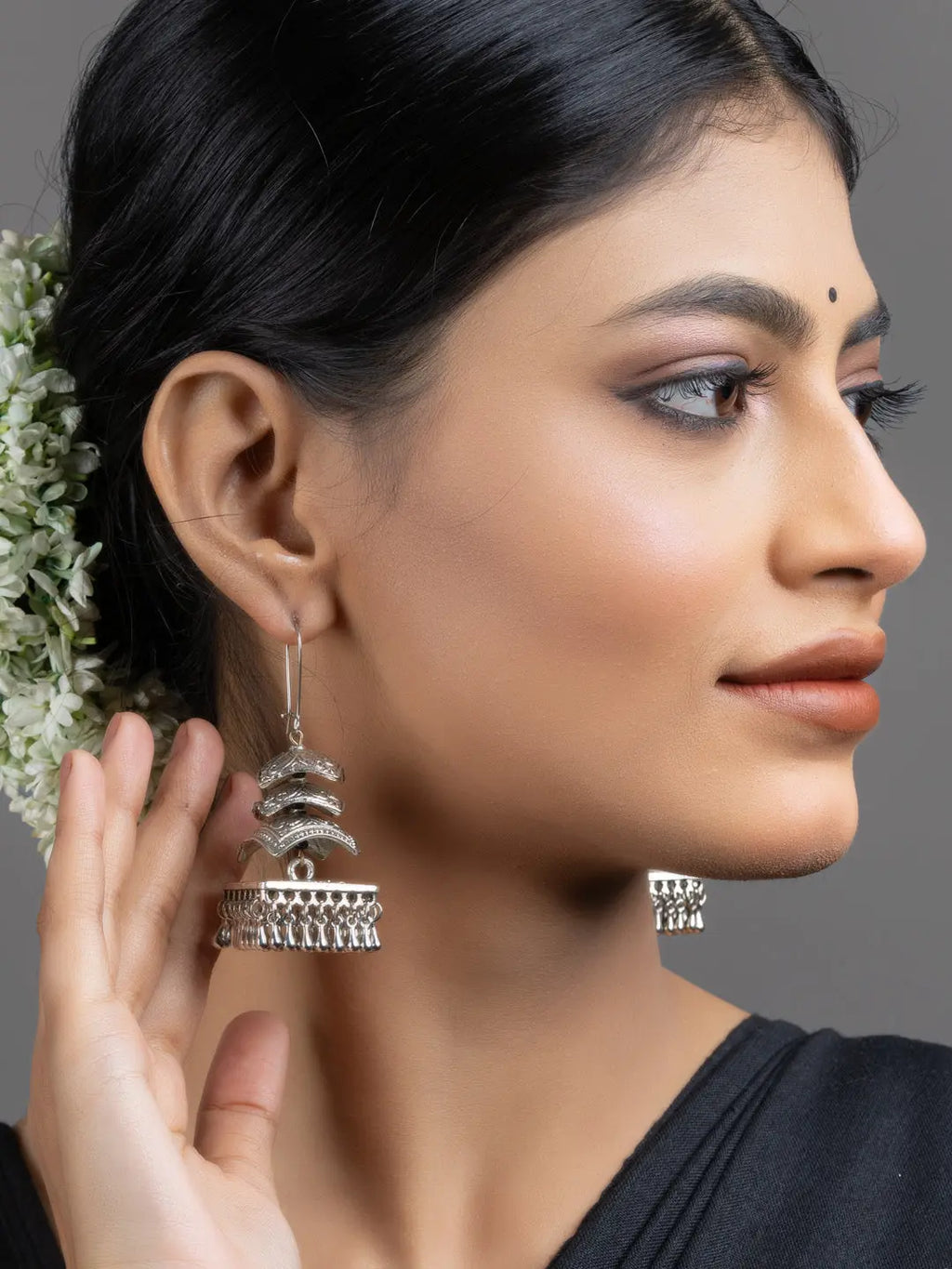 Designer Four Layer Jhumka Earrings - Lookandadorn.com