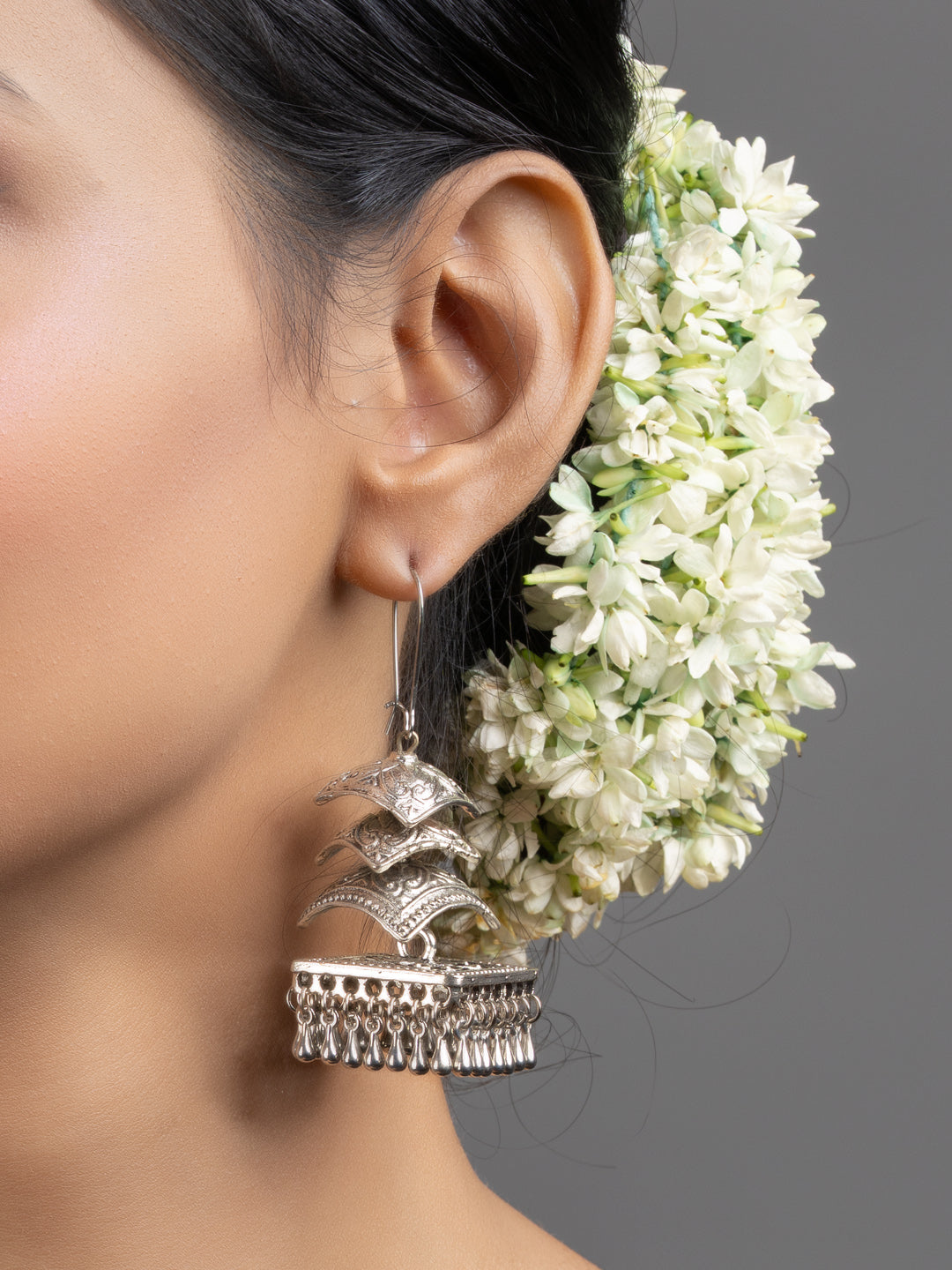 Designer Four Layer Jhumka Earrings - Lookandadorn.com