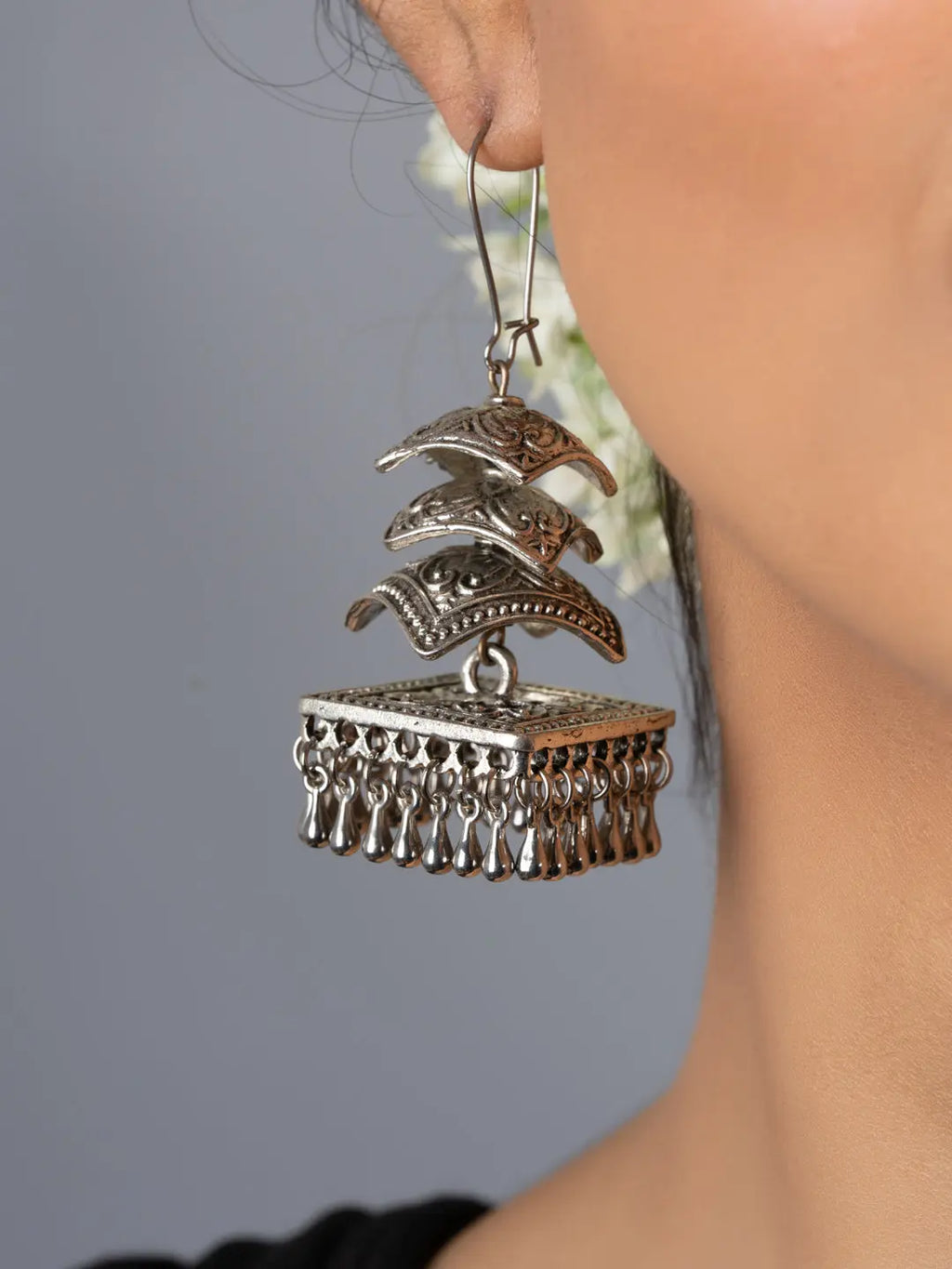 Designer Four Layer Jhumka Earrings - Lookandadorn.com