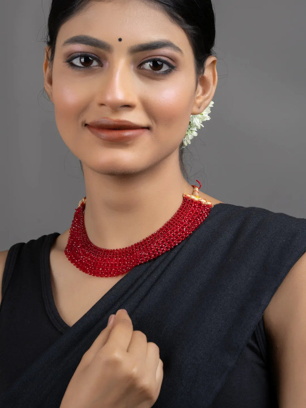Red Crystal Choker Necklace - Lookandadorn.com
