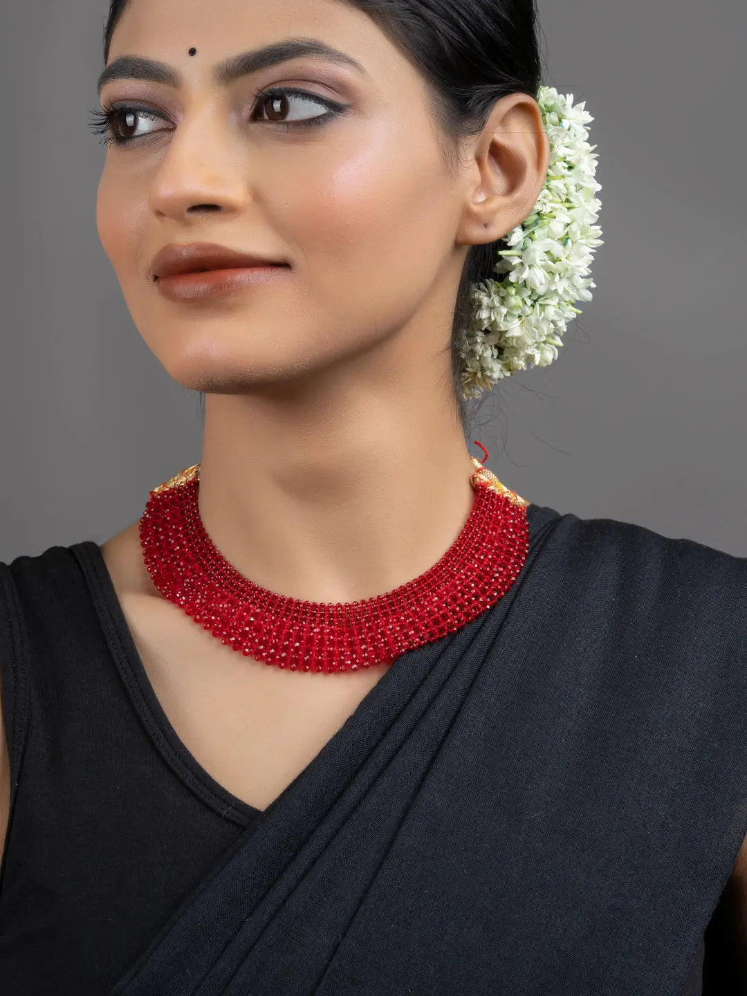 Red Crystal Choker Necklace - Lookandadorn.com