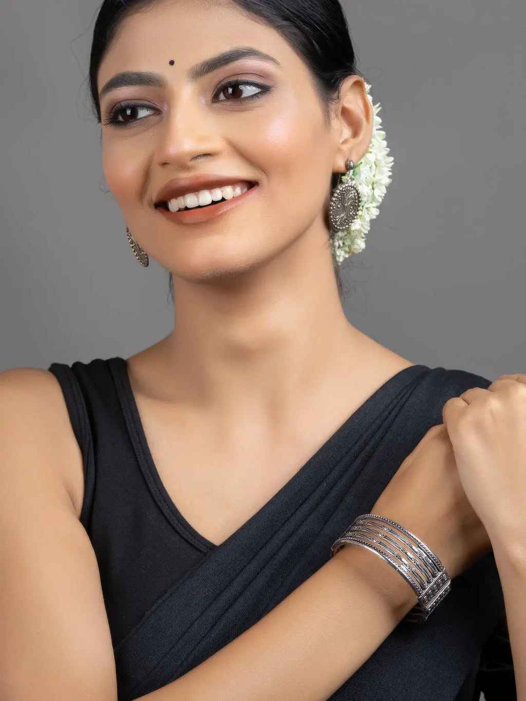 German Silver Open Bangle - Lookandadorn.com