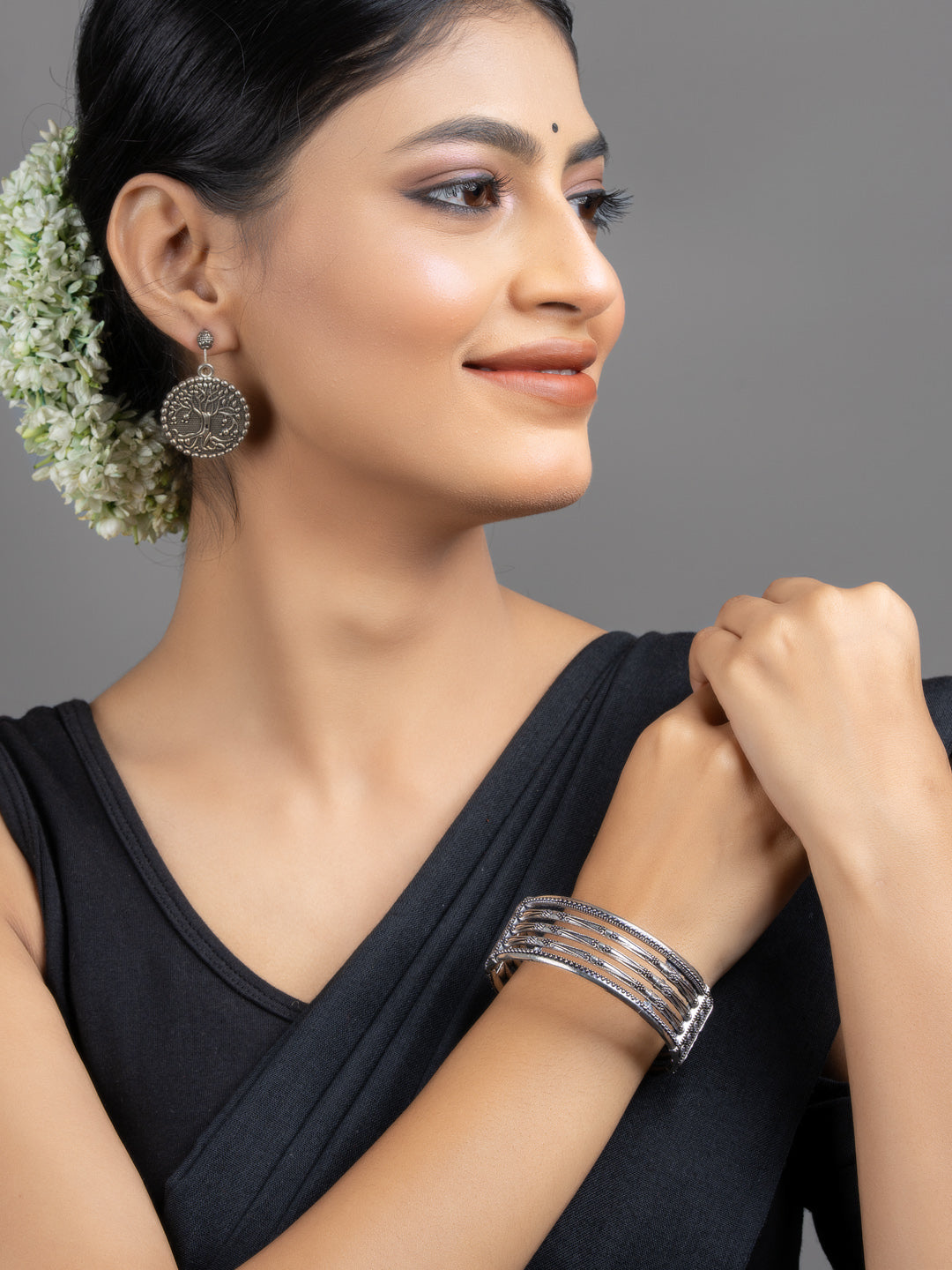 German Silver Open Bangle - Lookandadorn.com