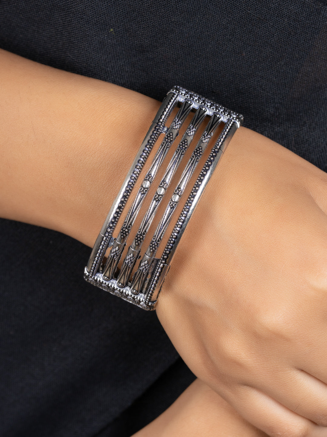 German Silver Open Bangle - Lookandadorn.com