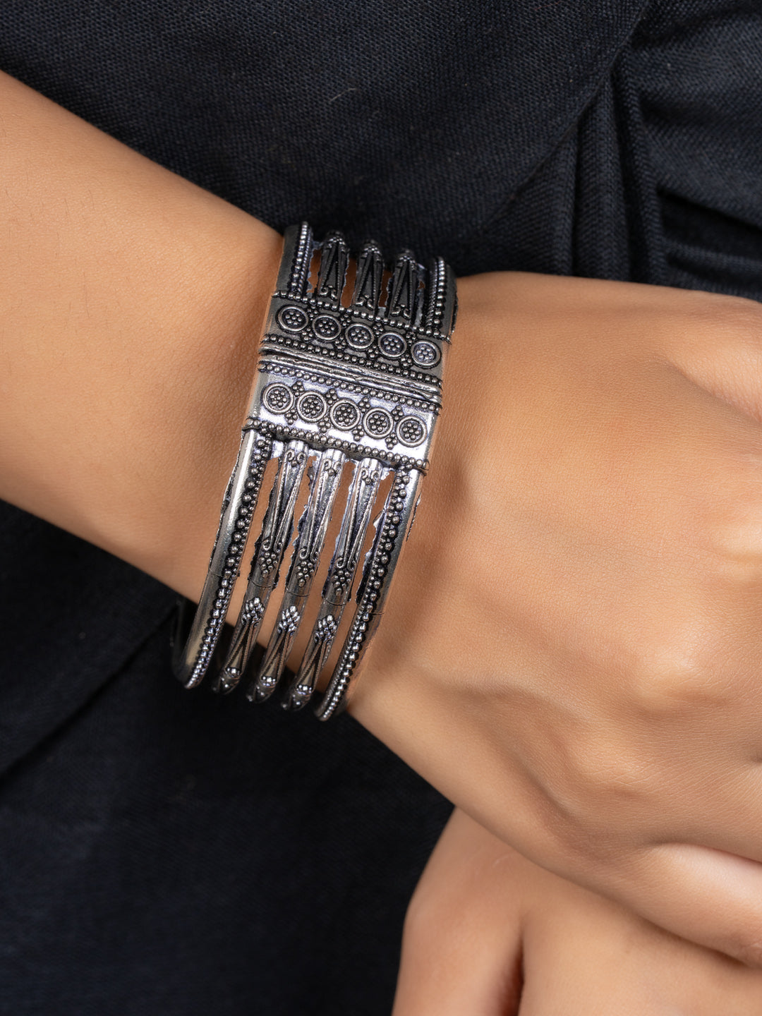 German Silver Open Bangle - Lookandadorn.com