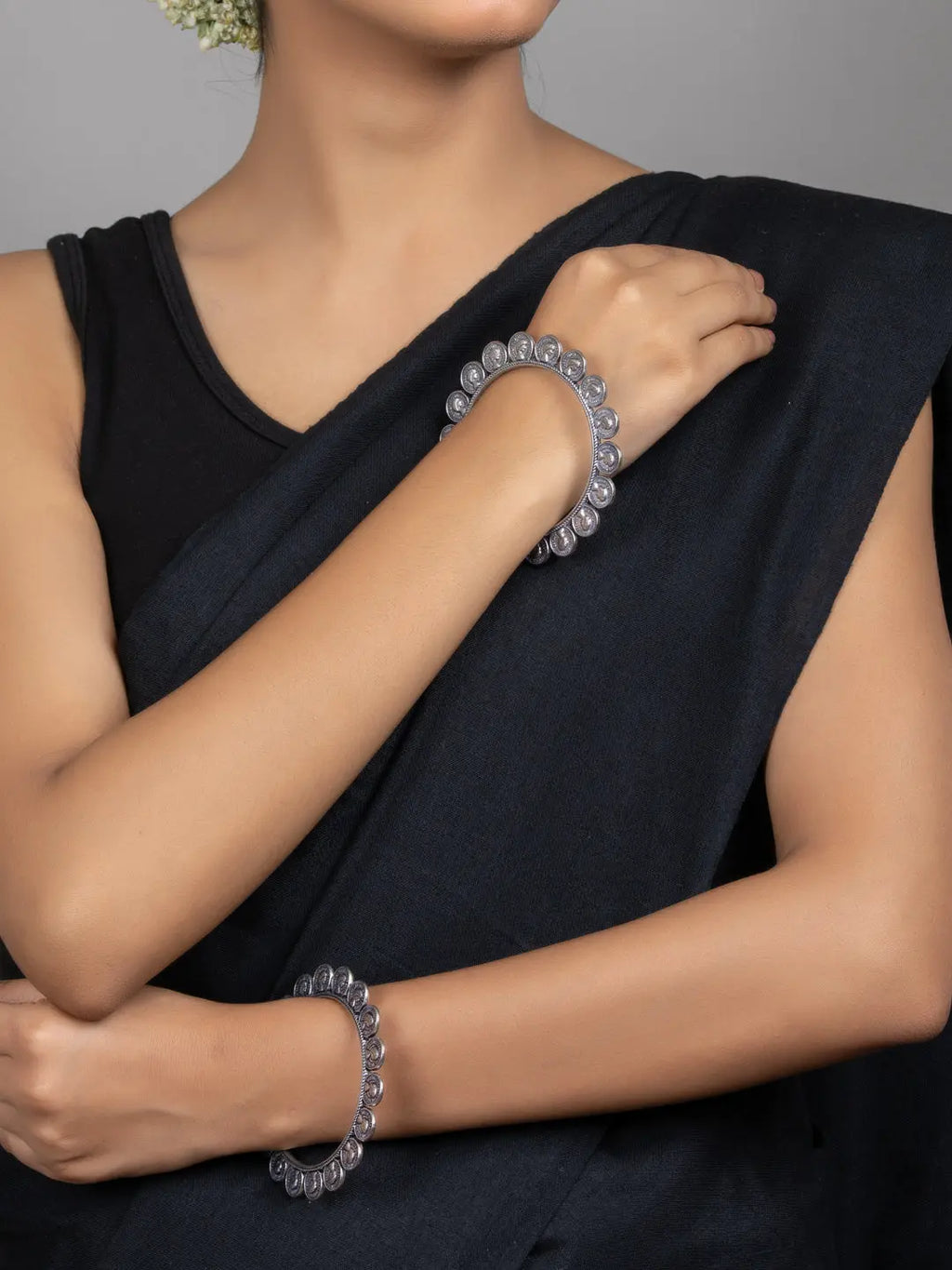 Victorian Coin Bangle set of 2 - Lookandadorn.com