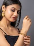 22K Gold Plated Adjustable Fish Noa Bangle LOOK AND ADORN - designed for you