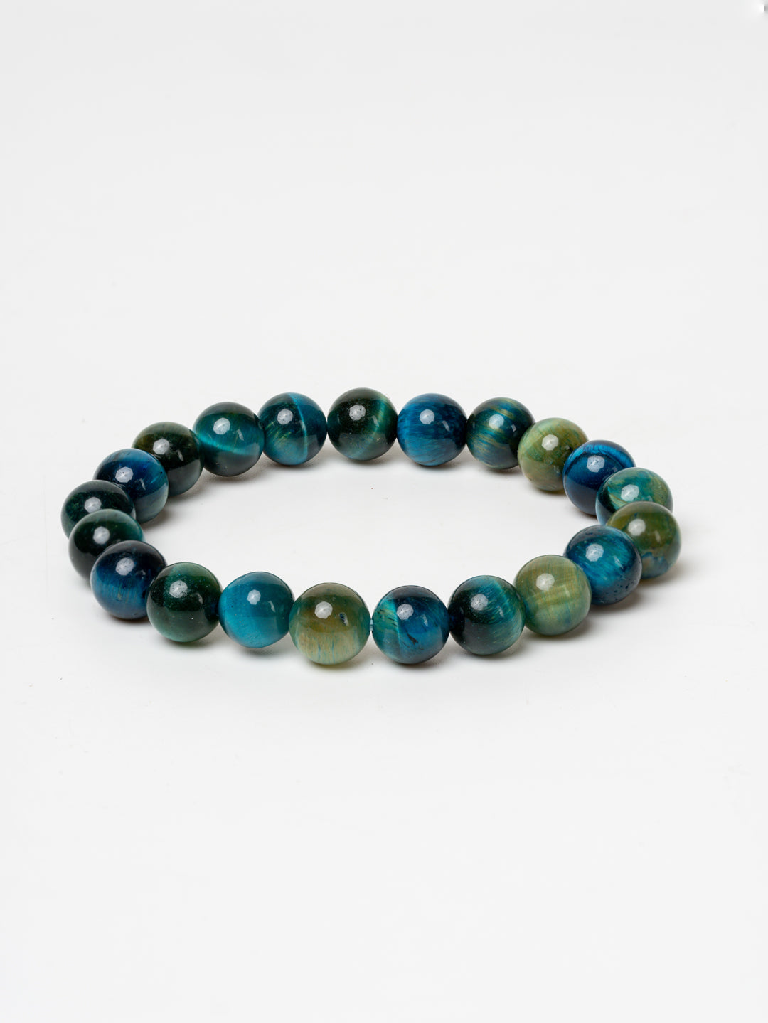 Peacock Blue Tiger Eye Bracelet