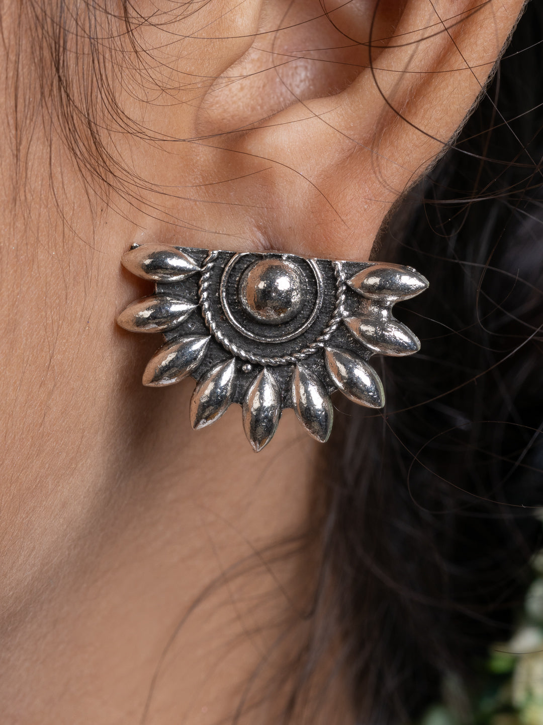 German Silver Stud Earring