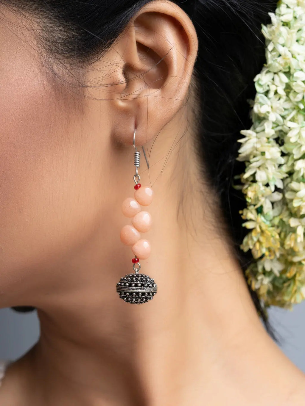 Rhodochrosite Drop Earrings - Lookandadorn.com