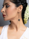 Semi Precious Sandstone Floral Earrings