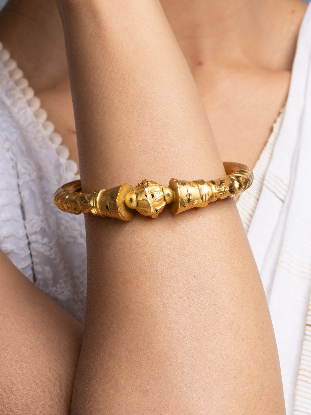 Gold Plated Design Bala Bangle - Lookandadorn.com