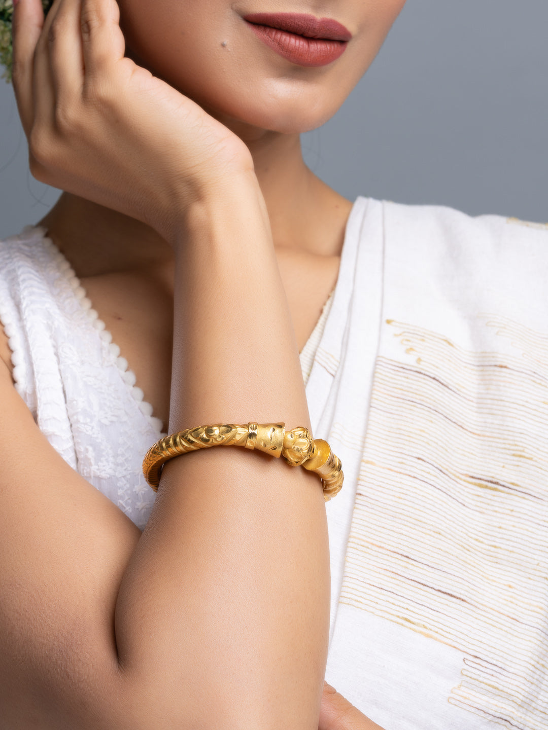 Gold Plated Design Bala Bangle - Lookandadorn.com
