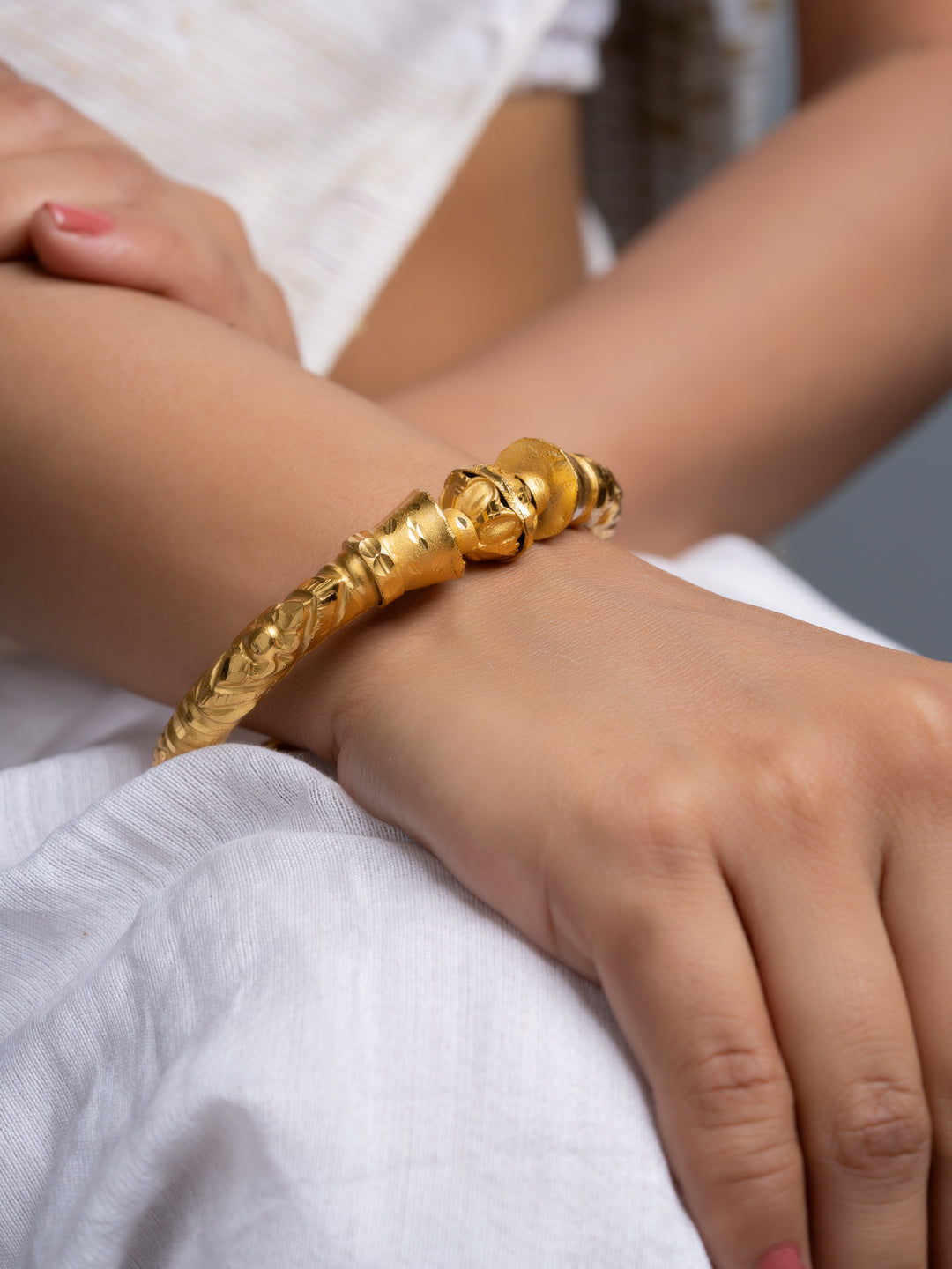 Gold Plated Design Bala Bangle - Lookandadorn.com