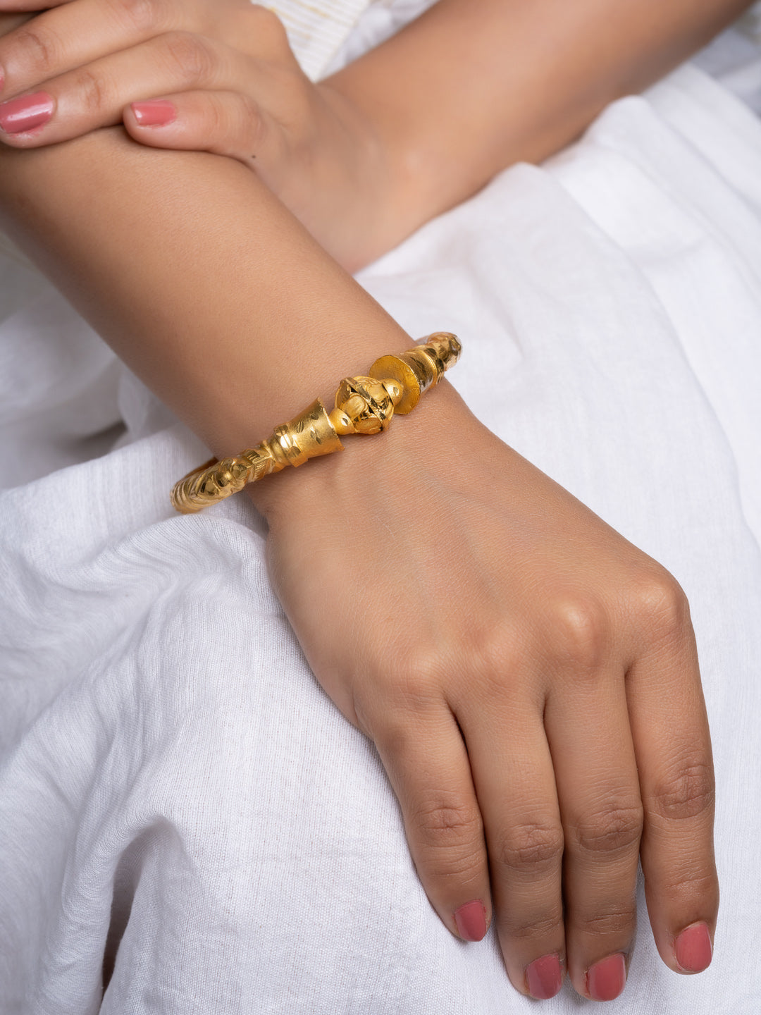 Gold Plated Design Bala Bangle - Lookandadorn.com