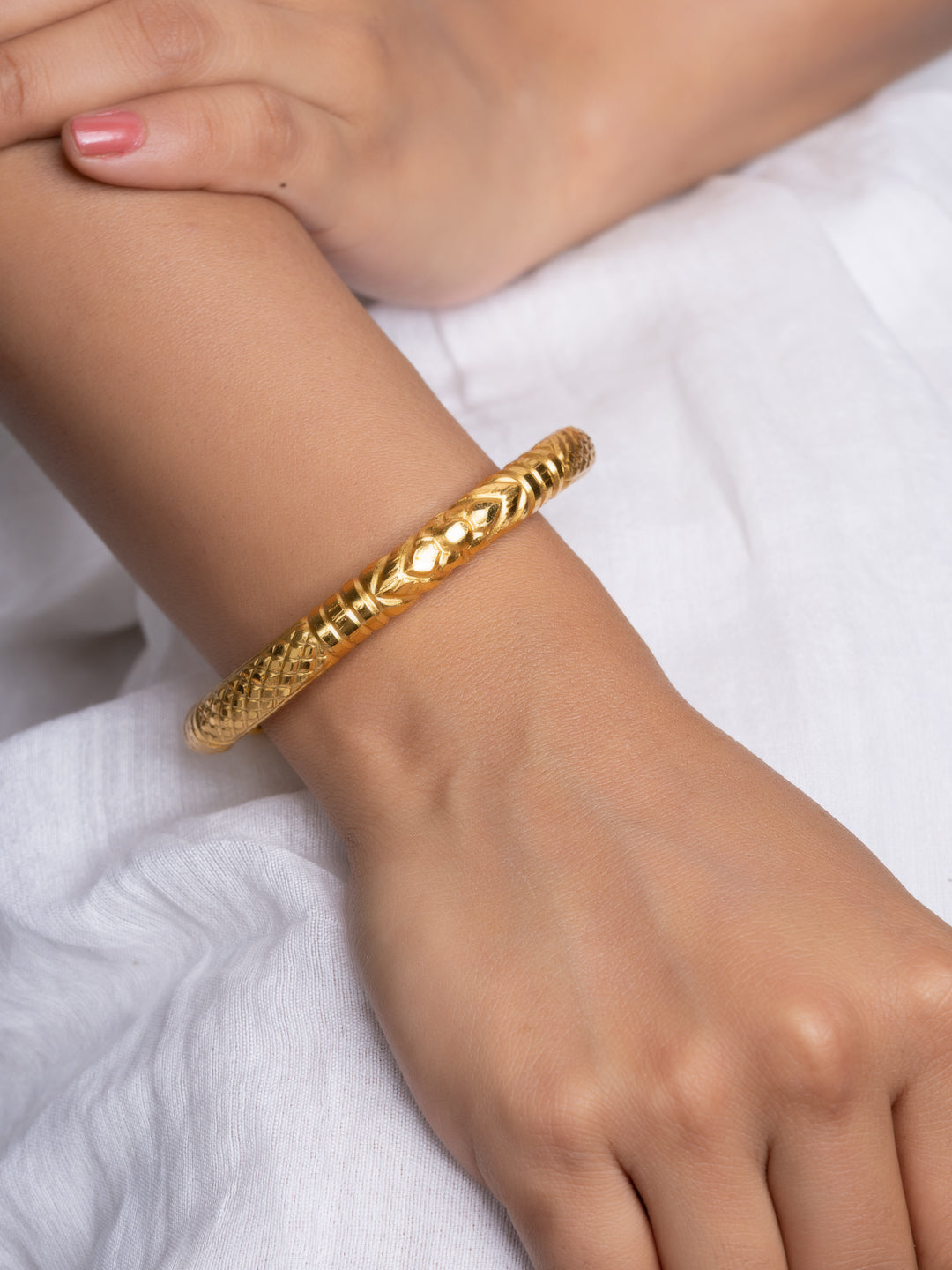 Gold Plated Design Bala Bangle - Lookandadorn.com