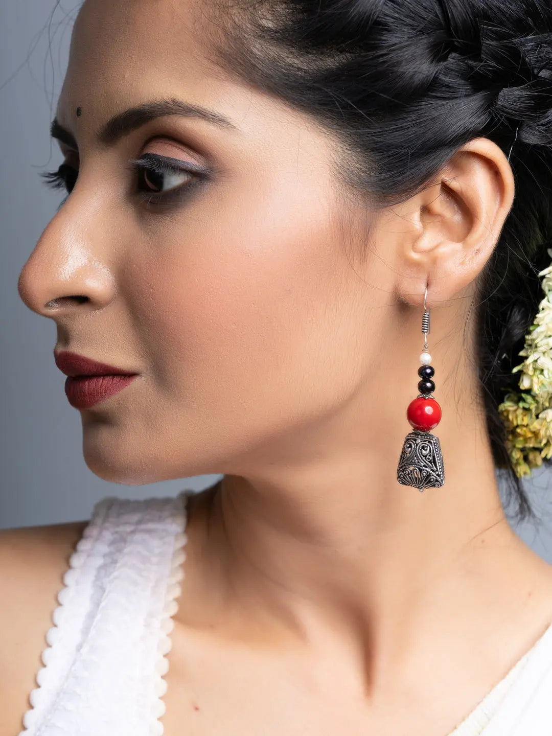 Coral Fresh Water Pearl Earrings - Lookandadorn.com