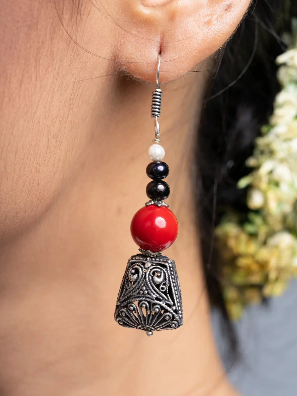 Coral Fresh Water Pearl Earrings - Lookandadorn.com
